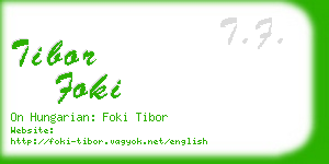 tibor foki business card